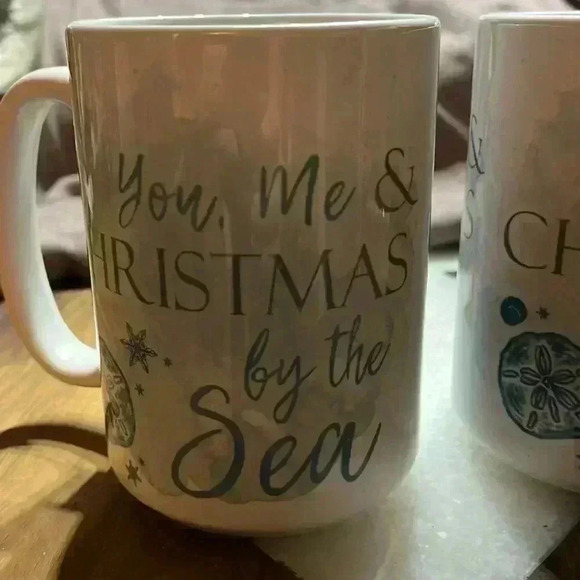 Christmas mugs. You me and Christmas by the sea. - Picture 1 of 7